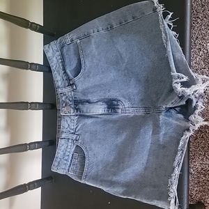 Womens Shein distressed jeans shorts
